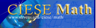 CIESEMath -
                www.stevens.edu/ciese/math/